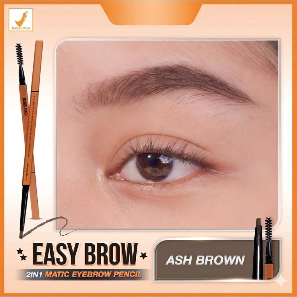Salsa Easy Brow 2in1 Matic Eyebrow Pencil - Ash Brown Salsa Easy Brow 2in1 Matic Eyebrow Pencil - Ash Brown