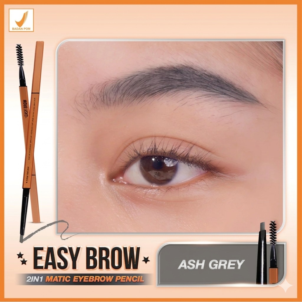 Salsa Easy Brow 2in1 Matic Eyebrow Pencil - Ash Grey Salsa Easy Brow 2in1 Matic Eyebrow Pencil - Ash Grey