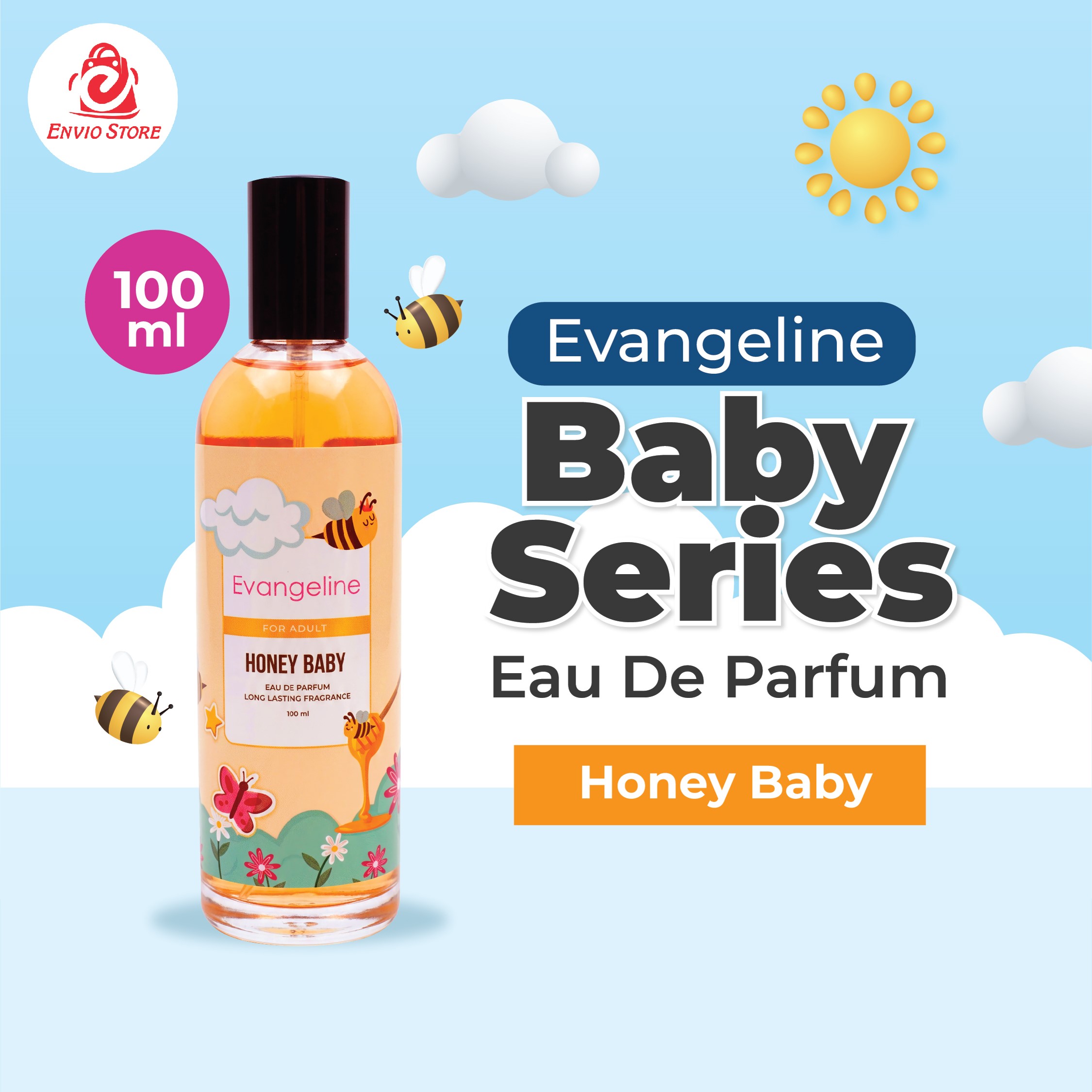 Evangeline Eau De Parfum Baby Series 100ml - Honey Baby