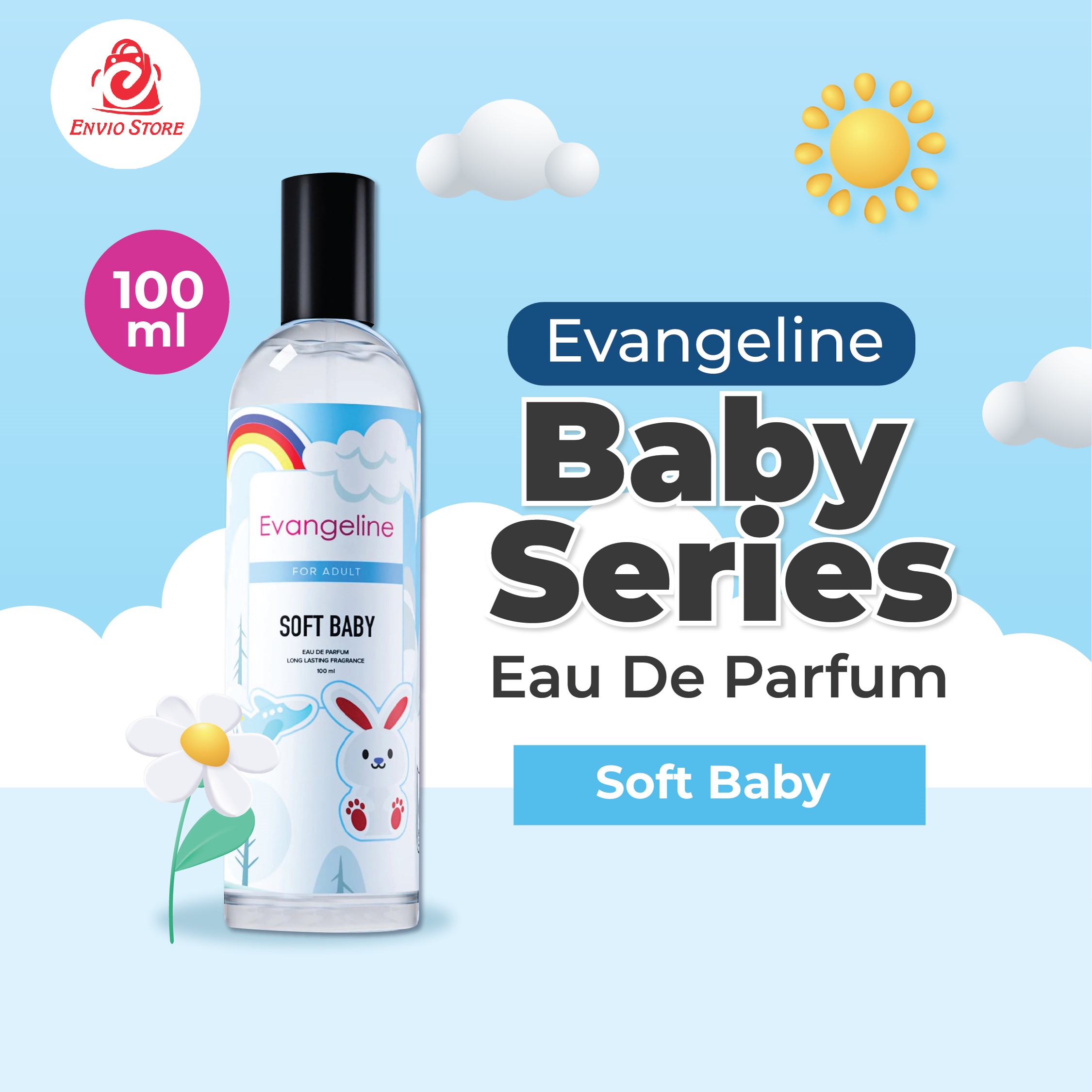 Evangeline Eau De Parfum Baby Series 100ml - Soft Baby