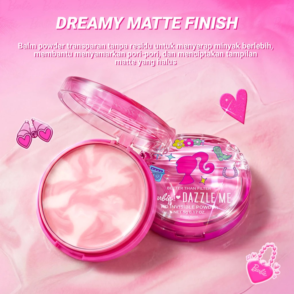 Dazzle Me X Barbie Dazzle Me Better Than Filter HD Invisible Powder 5gr