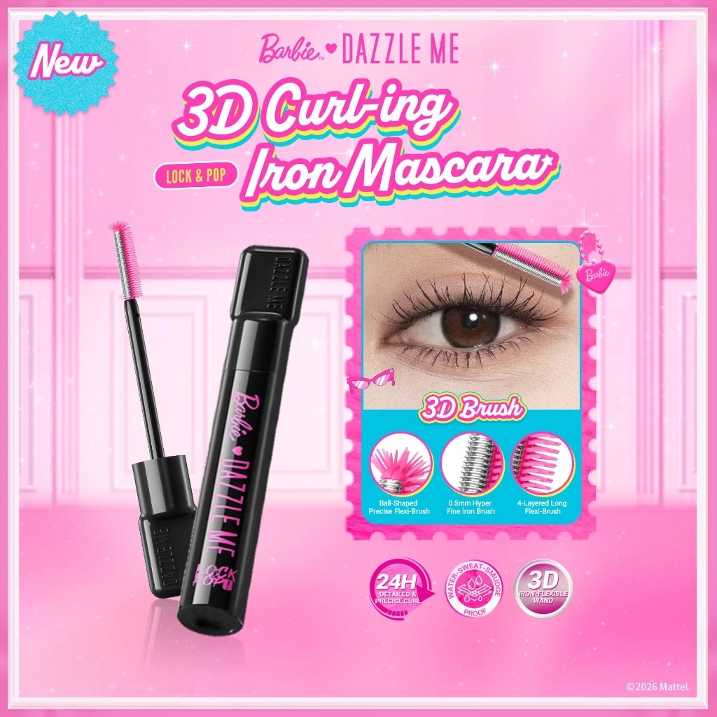 Dazzle Me X Barbie Lock&Pop! 3D Curl-ing Iron Macara 5gr