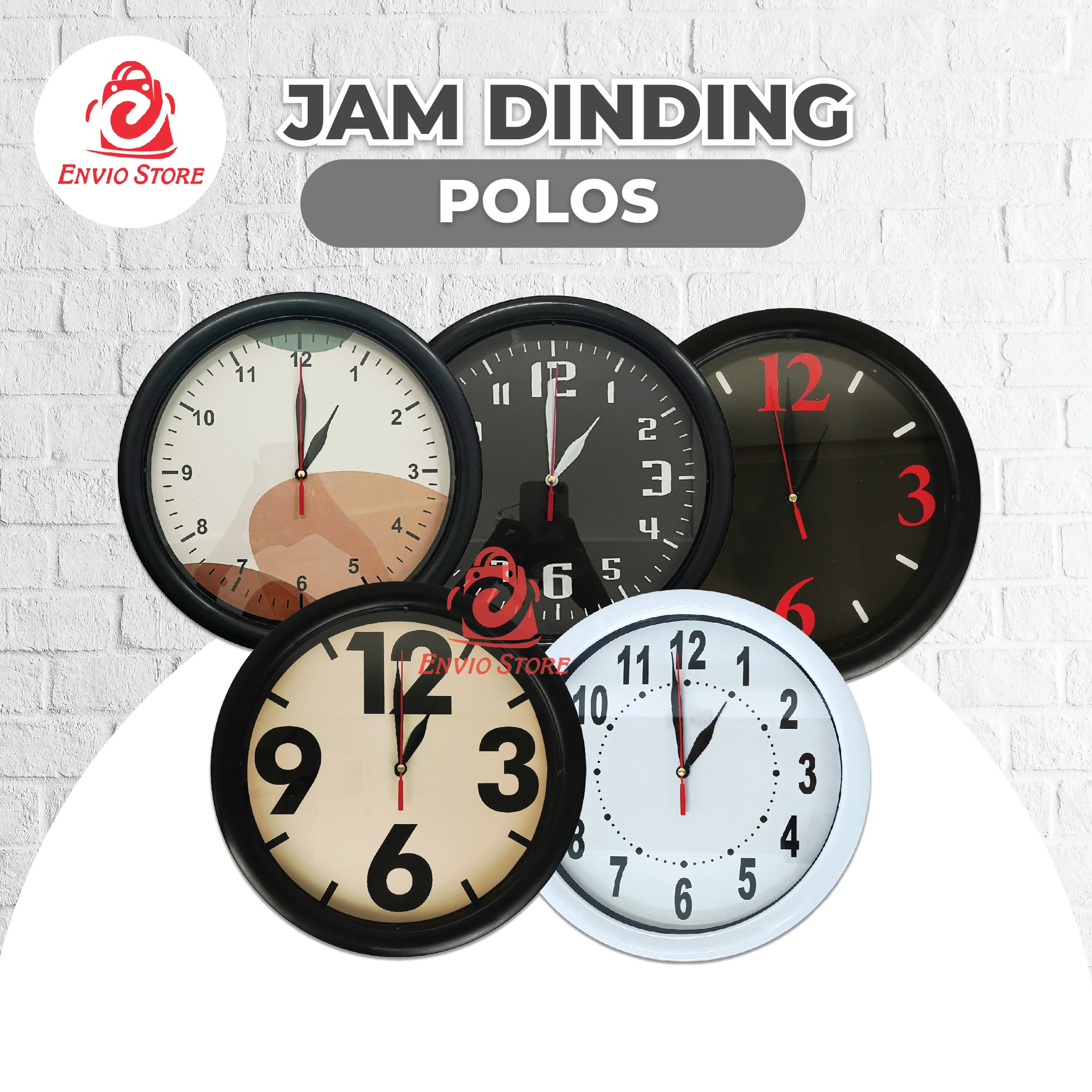Jam Dinding Polos 28cm