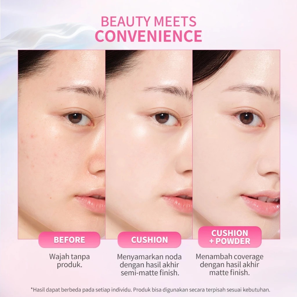 BNB Barenbliss Bloomvegan Better Me 2in1 - MW1 Gardenia (Cushion SPF35 PA+++ 8gr & Powder SPF20 PA+++ 4gr)