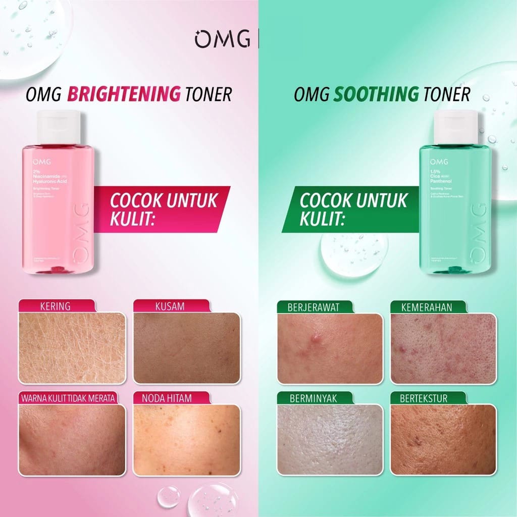 Oh My Glow 1.5% CicaBoost Panthenol Soothing Toner 75ml (OMG)