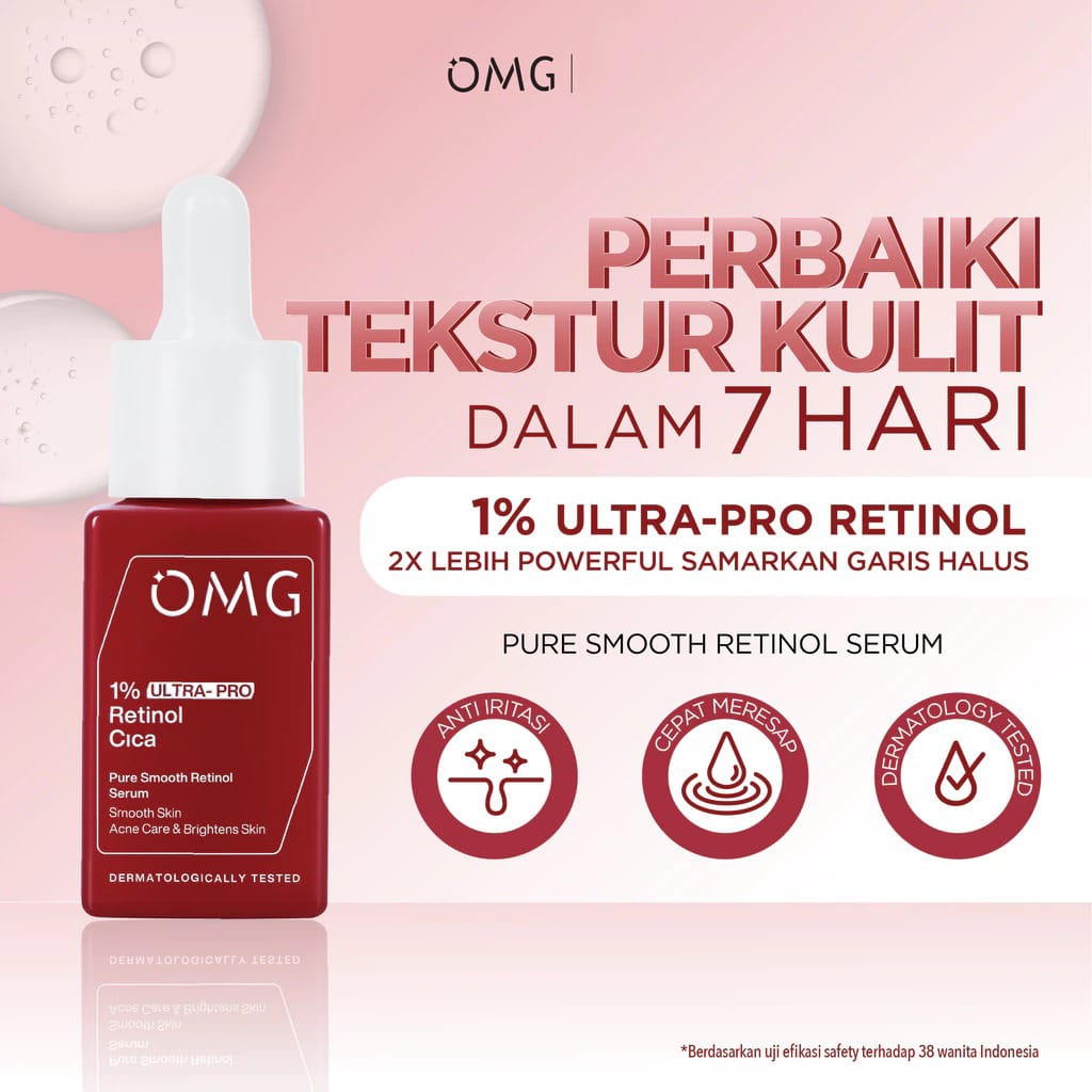Oh My Glow Serum 17ml - 1% Ultra-Pro Retinol Pure Smooth Retinol Serum (OMG)
