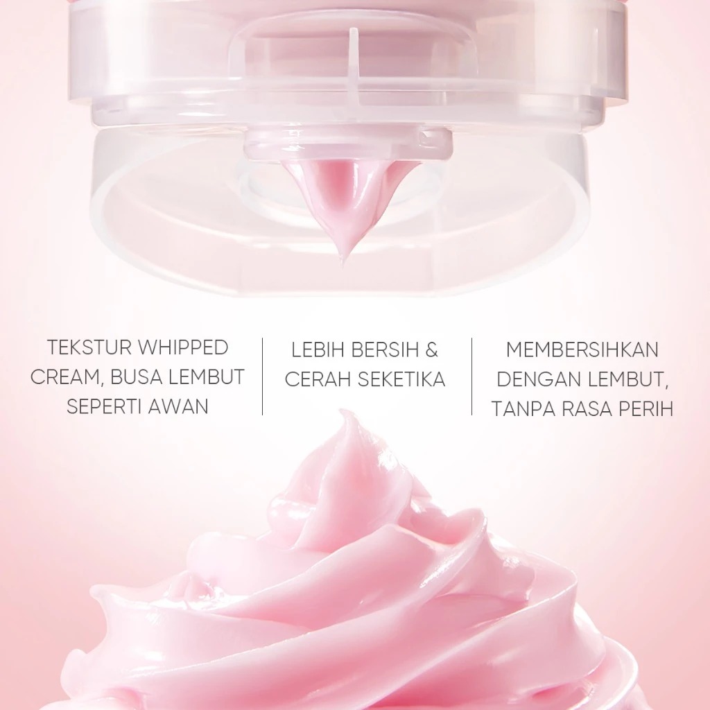 Skintific Damask Rose Brightening Whipped Cream Cleanser 120gr