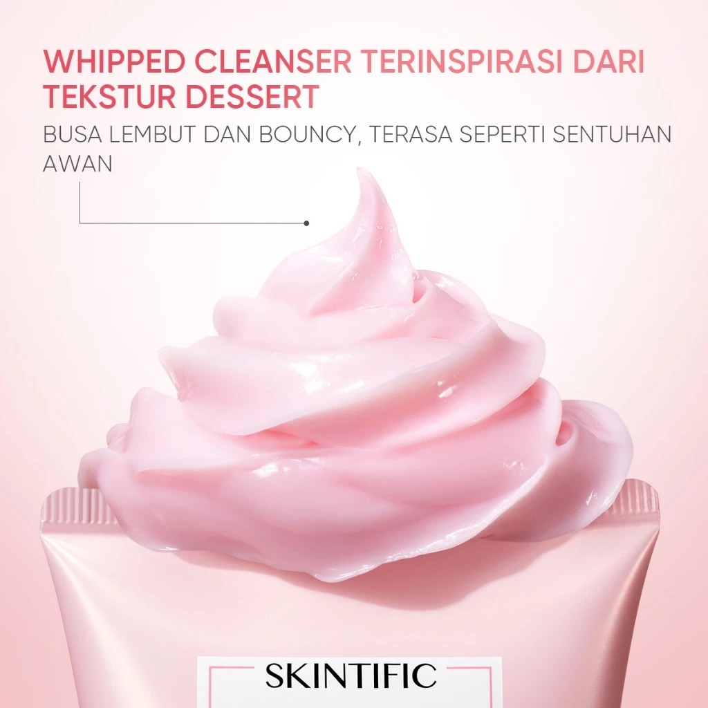 Skintific Damask Rose Brightening Whipped Cream Cleanser 120gr