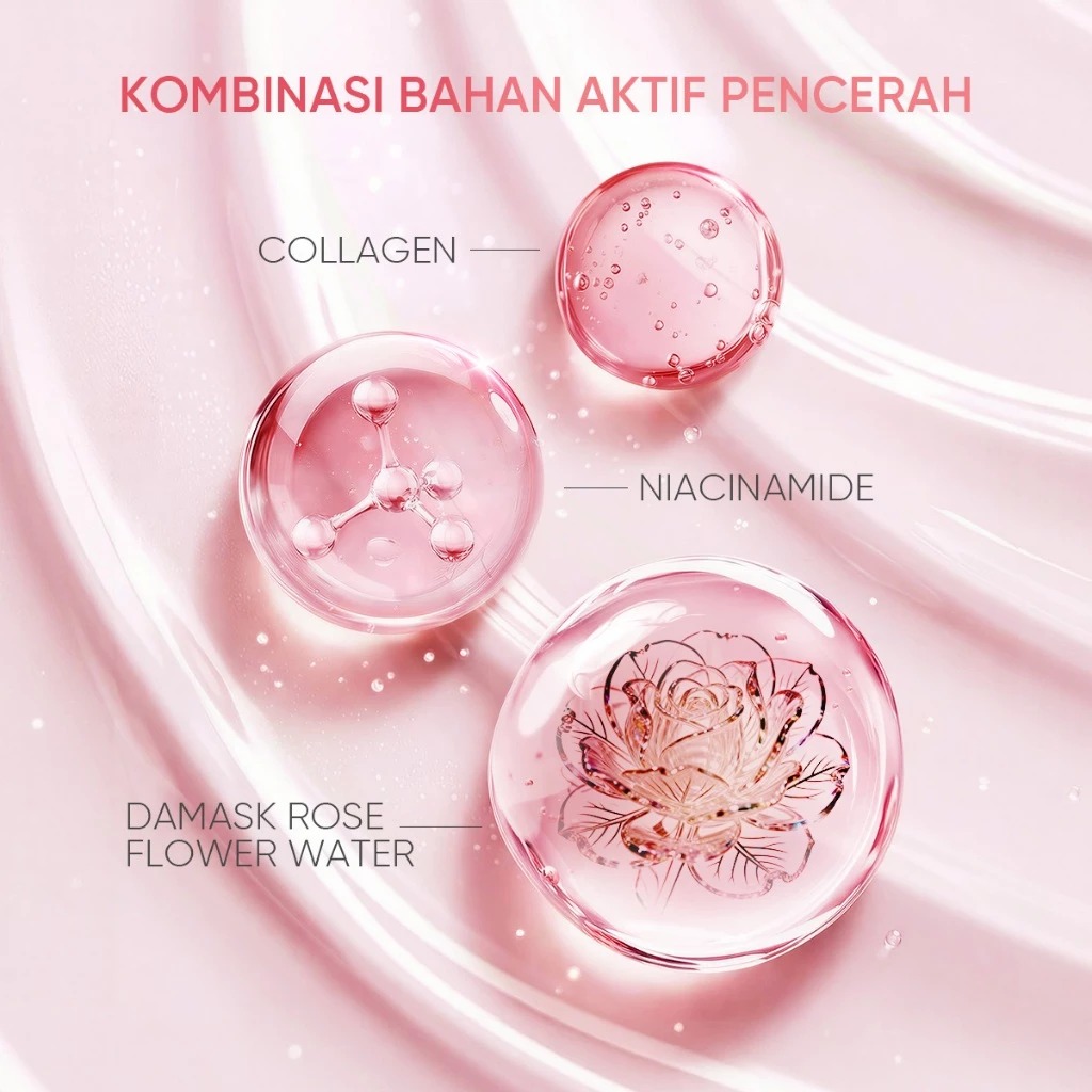 Skintific Damask Rose Brightening Whipped Cream Cleanser 120gr