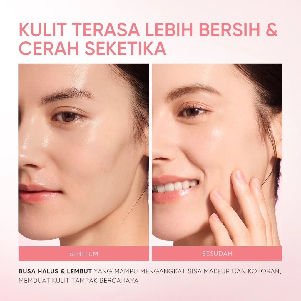 Skintific Damask Rose Brightening Whipped Cream Cleanser 120gr