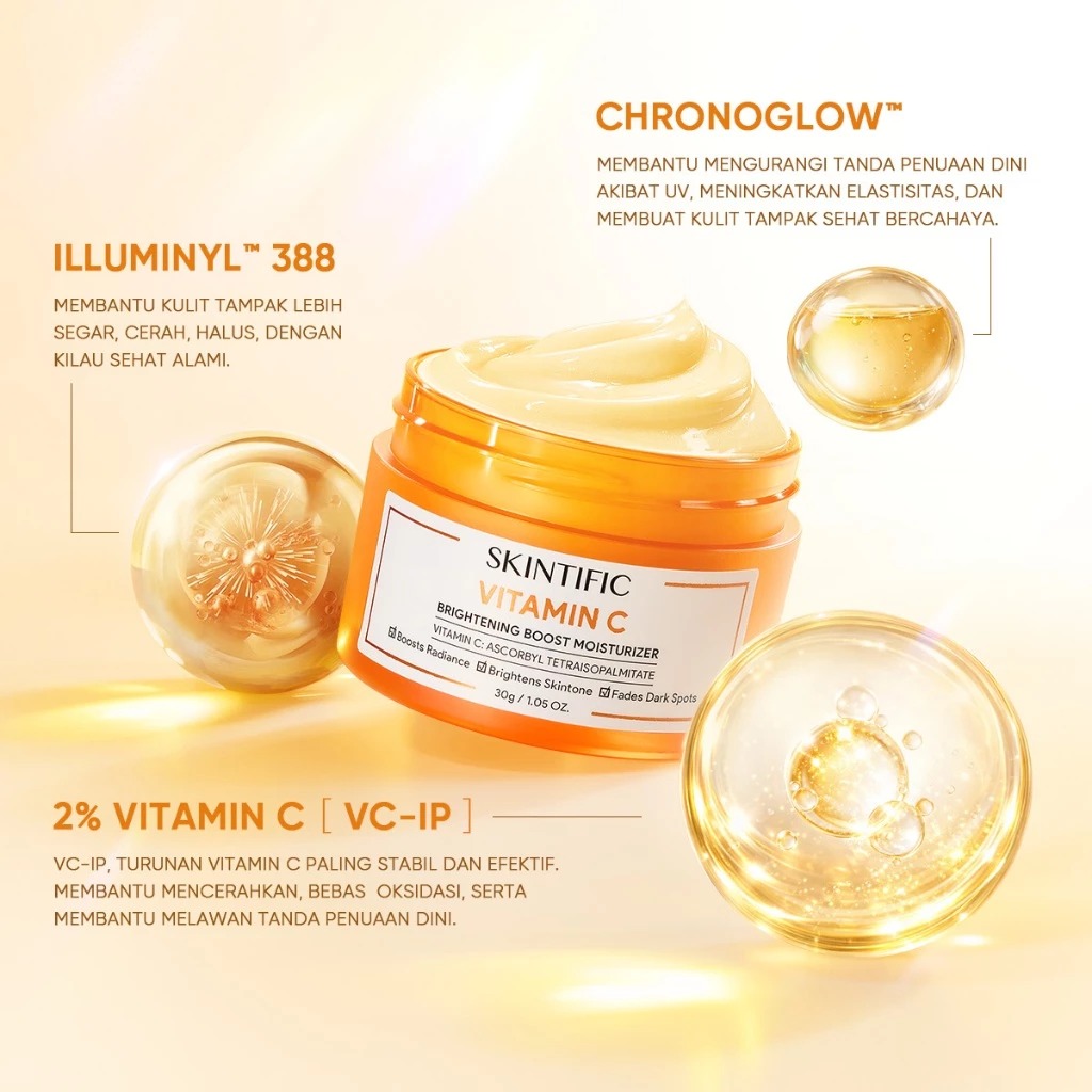 Skintific Vitamin C Brightening Boost Moisturizer 30gr