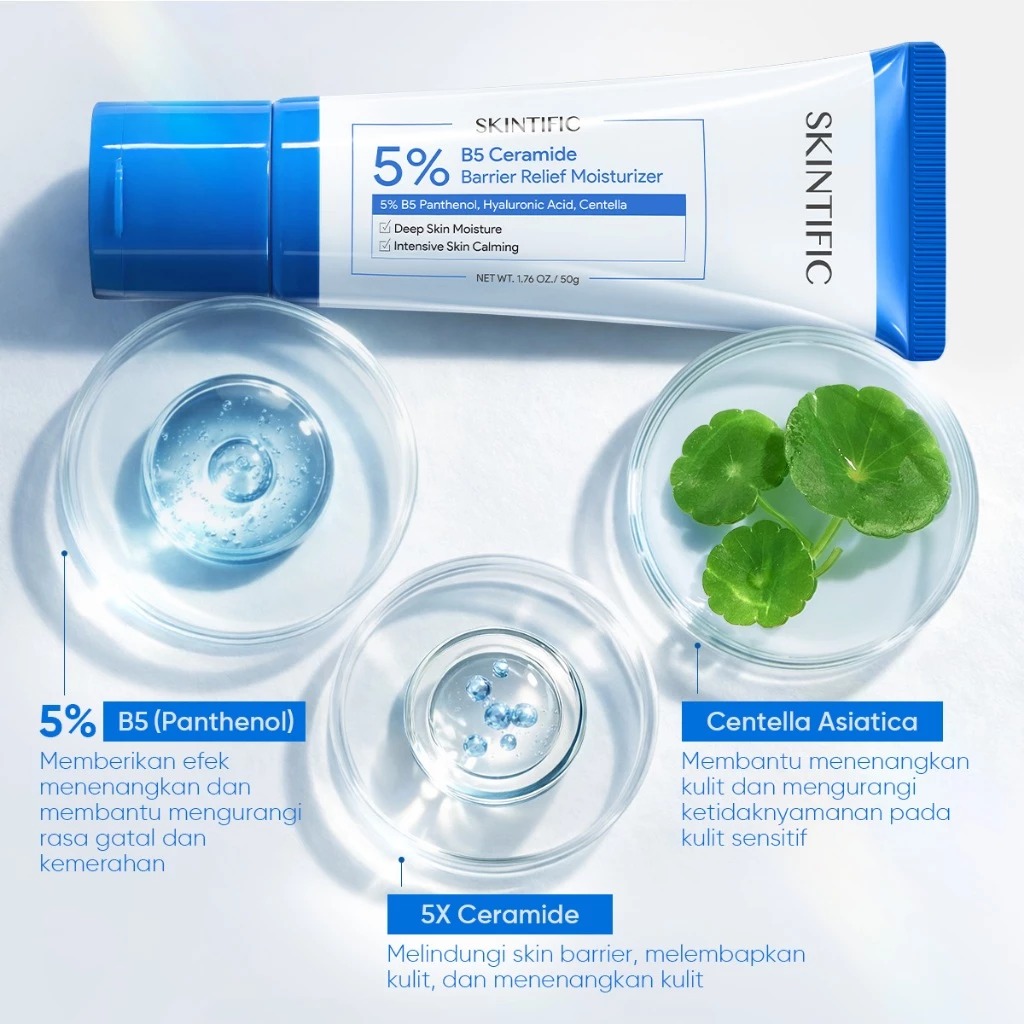 Skintific 5% B5 Ceramide Barrier Relief Moisturizer 50gr