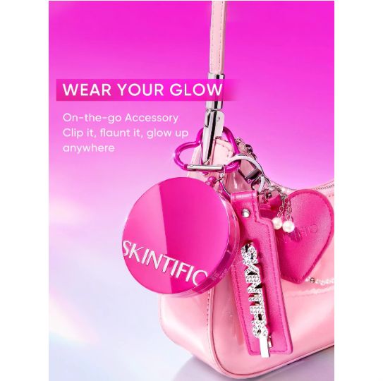 Skintific Cover Glow Perfect Pink Cushion 11gr  - 04 Beige (with Special Edition Keychain)
