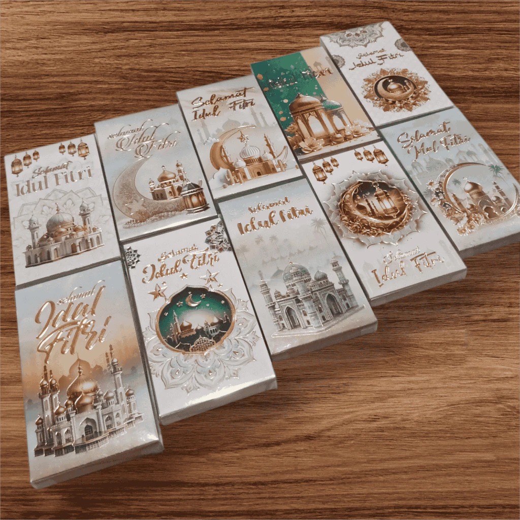 Amplop Lebaran Hari Raya Idul Fitri Uk. Panjang (8x16cm)