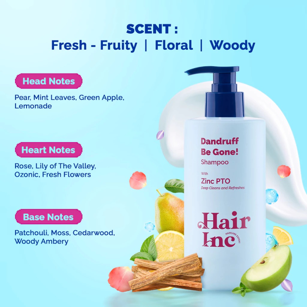 Hair Inc Dandruff Be Gone! Shampoo 320ml (Rambut Anti Ketombe)