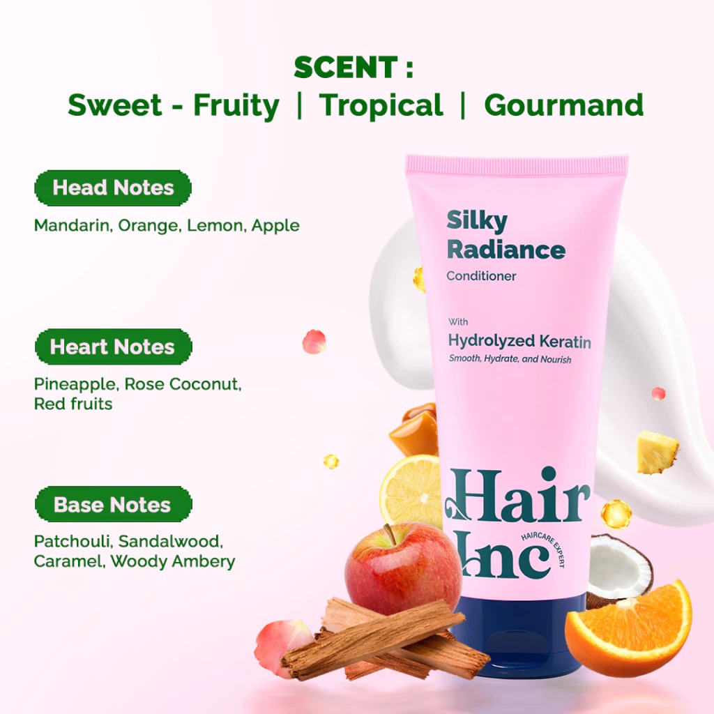 Hair Inc Silky Radiance Conditioner 180ml (Rambut Lembut & Berkilau)