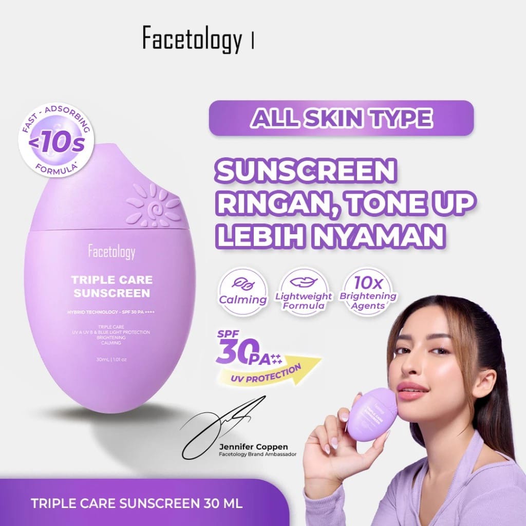 Facetology Triple Care Sunscreen SPF30 PA++++ 30ml