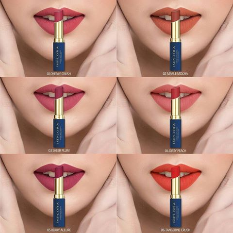 (Isi 12) Implora Intense Matte Lipstick 3.5gr - 04 Dirty Peach