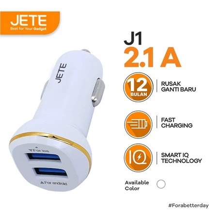 JETE Car Charger J1 2.1A with Smart IQ