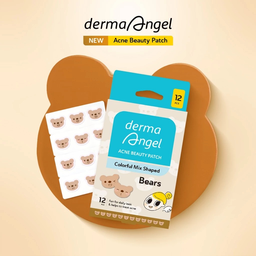 Derma Angel Acne Beauty Patch Colorful Mix Shaped 12s - Bears