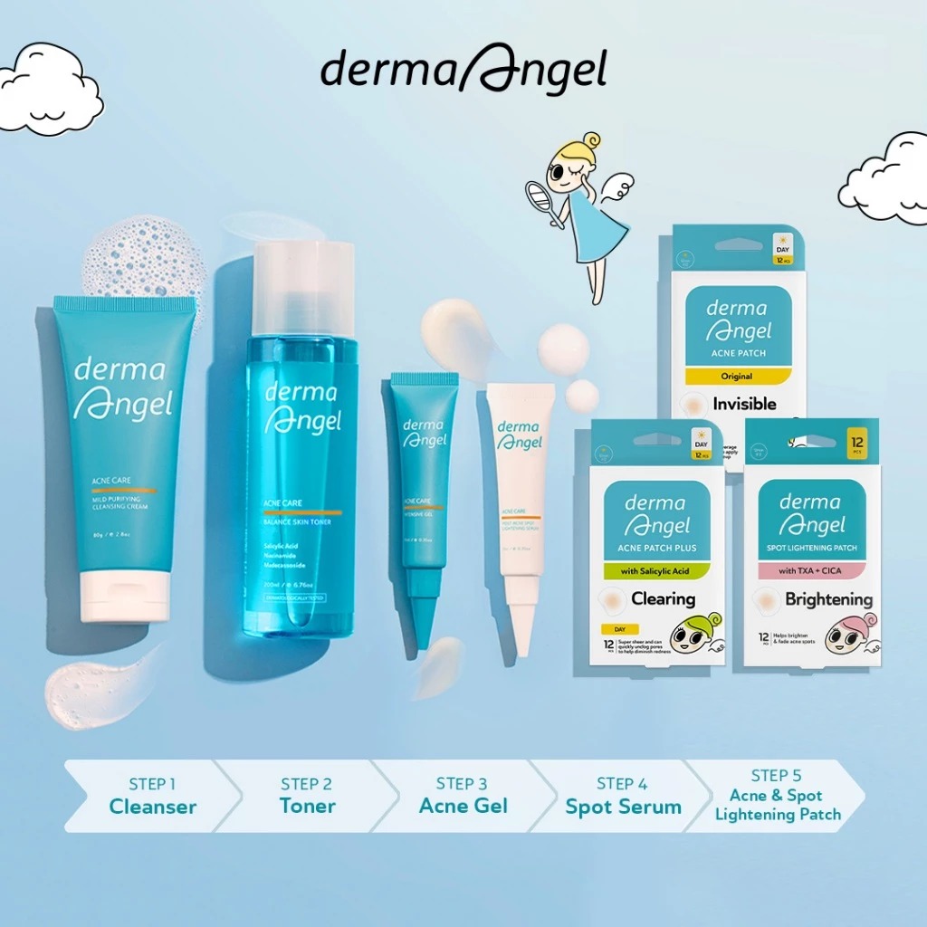 Derma Angel Acne Patch Plus With Salicylic Acid - Clearing 6s (Pagi)