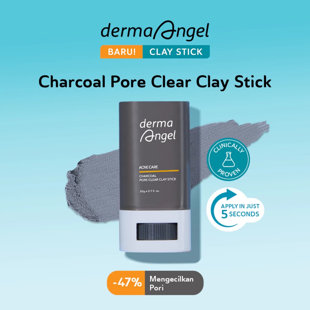 Derma Angel Acne Care Charcoal Pore Clear Clay Stick 20gr