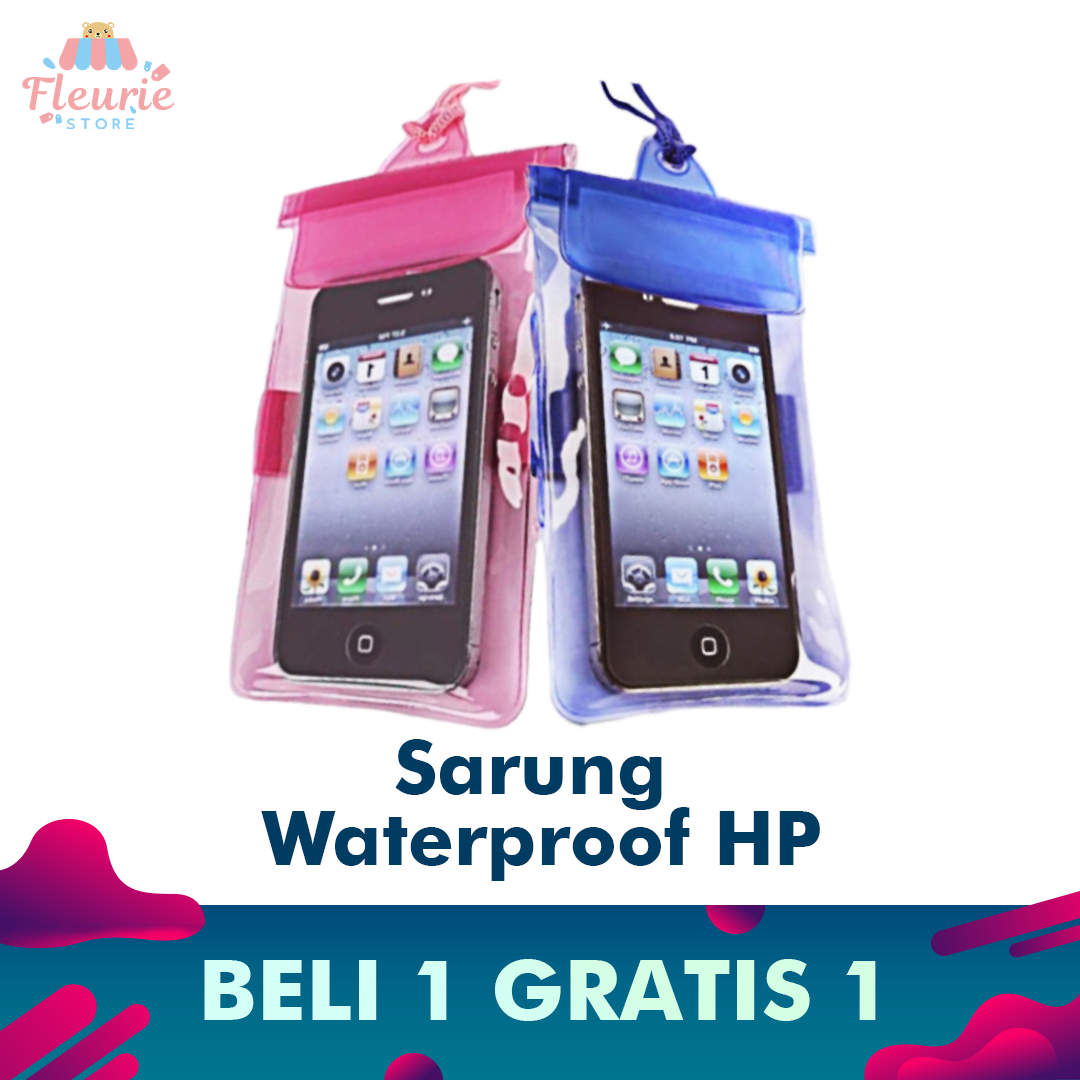 (Buy 1 Free 1) Sarung Waterproof HP Medium Maks 5.5inch (Buy 1 Free 1) Sarung Waterproof HP Medium Maks 5.5inch