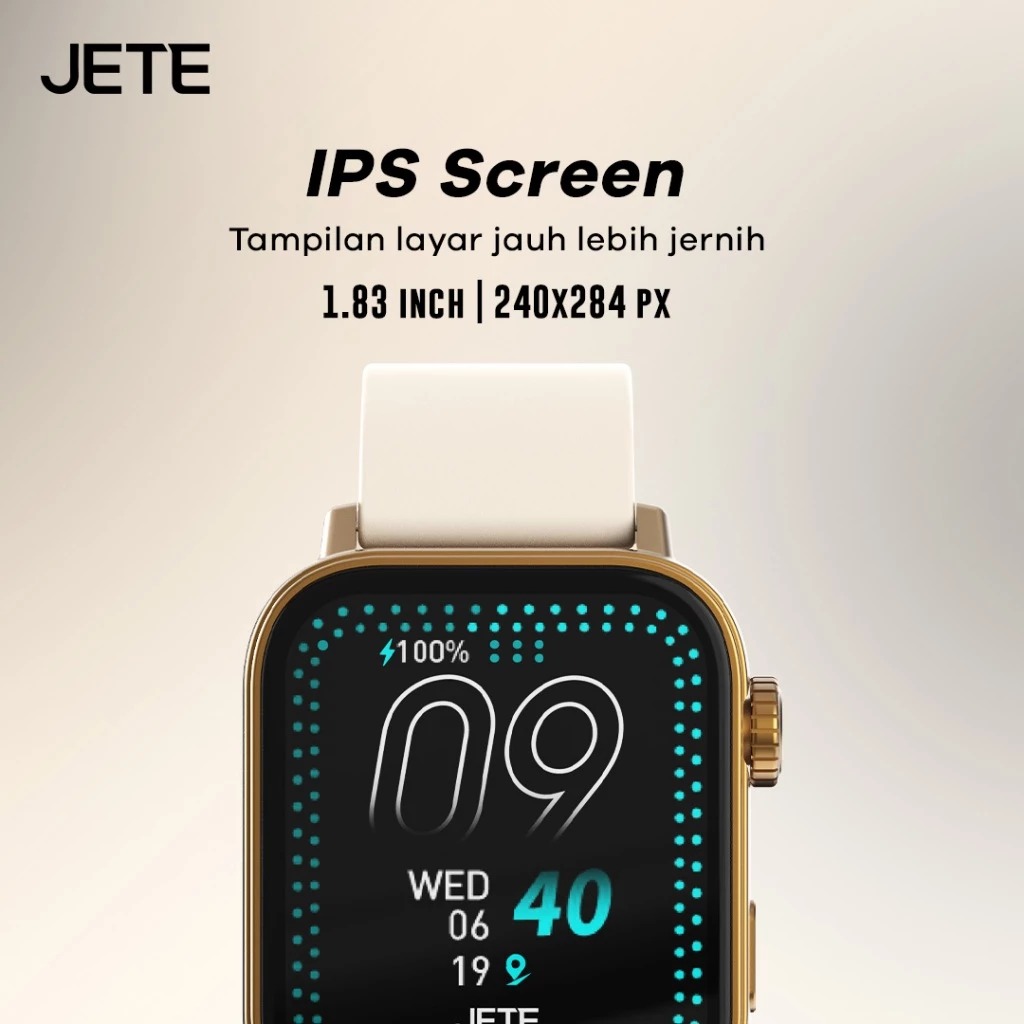 JETE Smartwatch - FR23 Series Black 1.83 inch