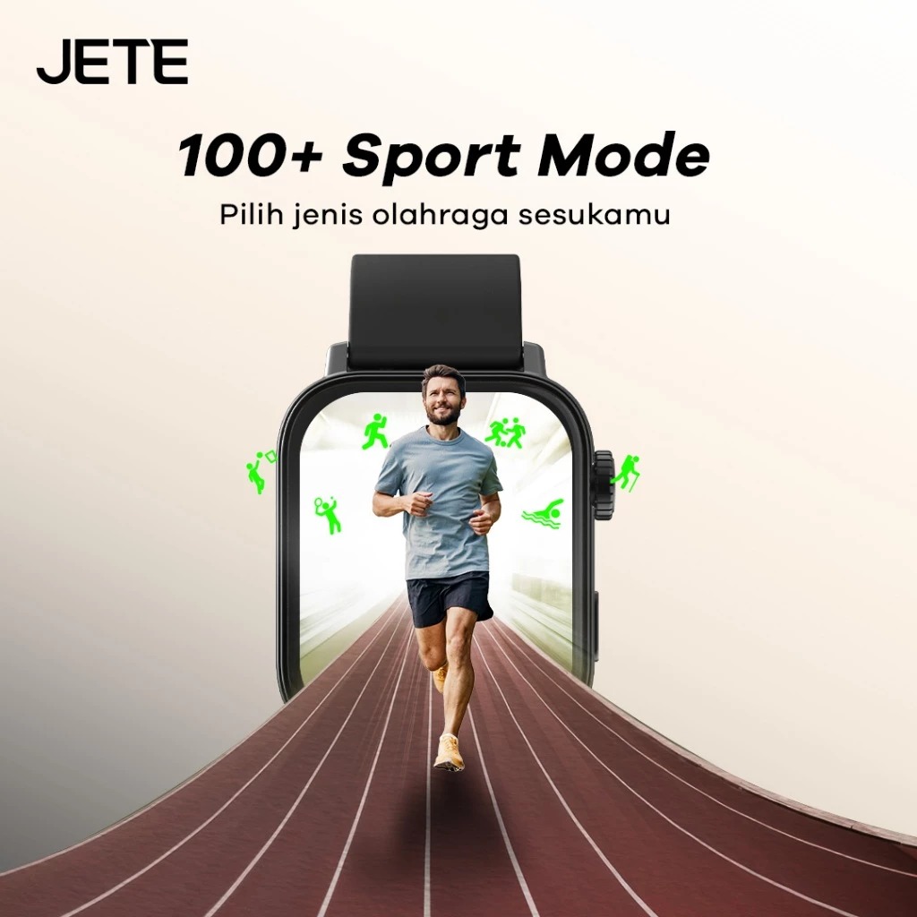 JETE Smartwatch - FR23 Series Black 1.83 inch