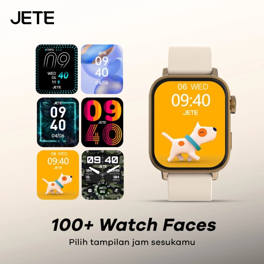JETE Smartwatch - FR23 Series Black 1.83 inch