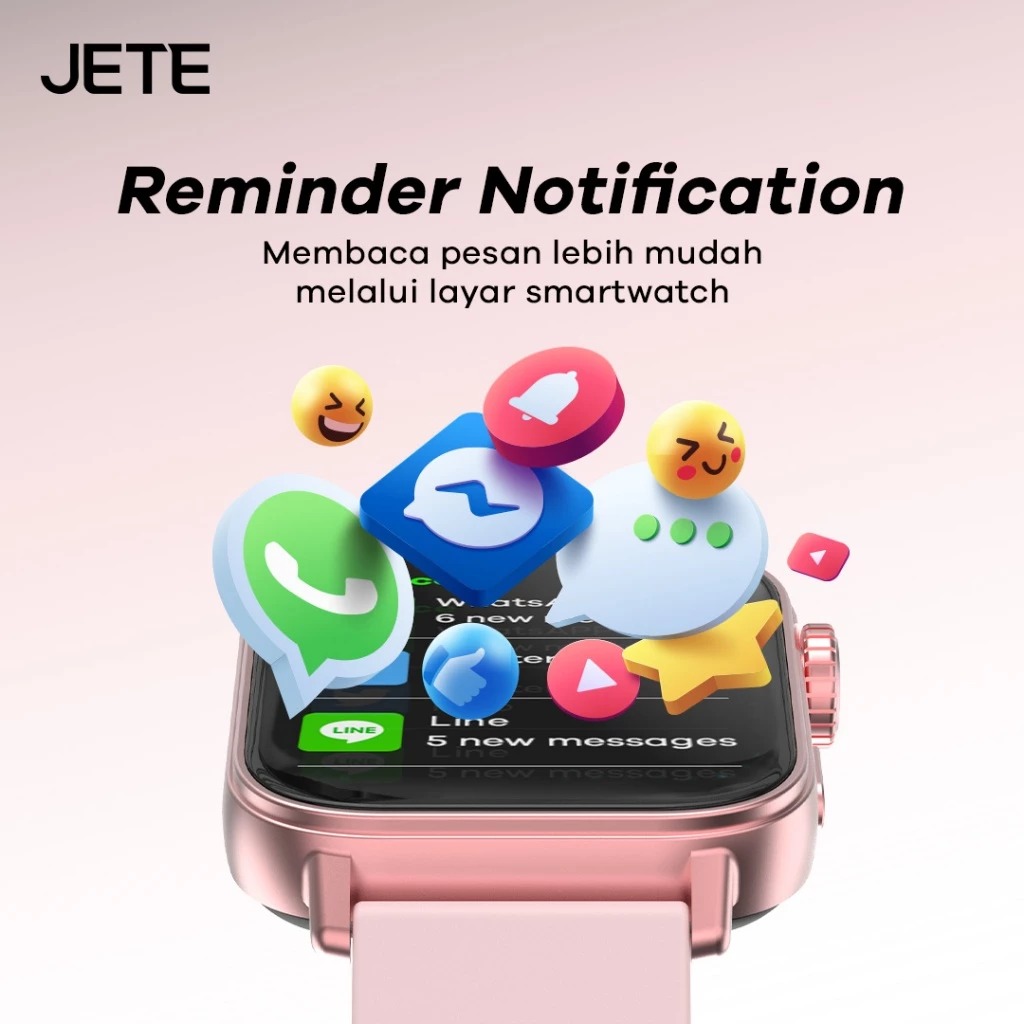 JETE Smartwatch - FR23 Series Black 1.83 inch