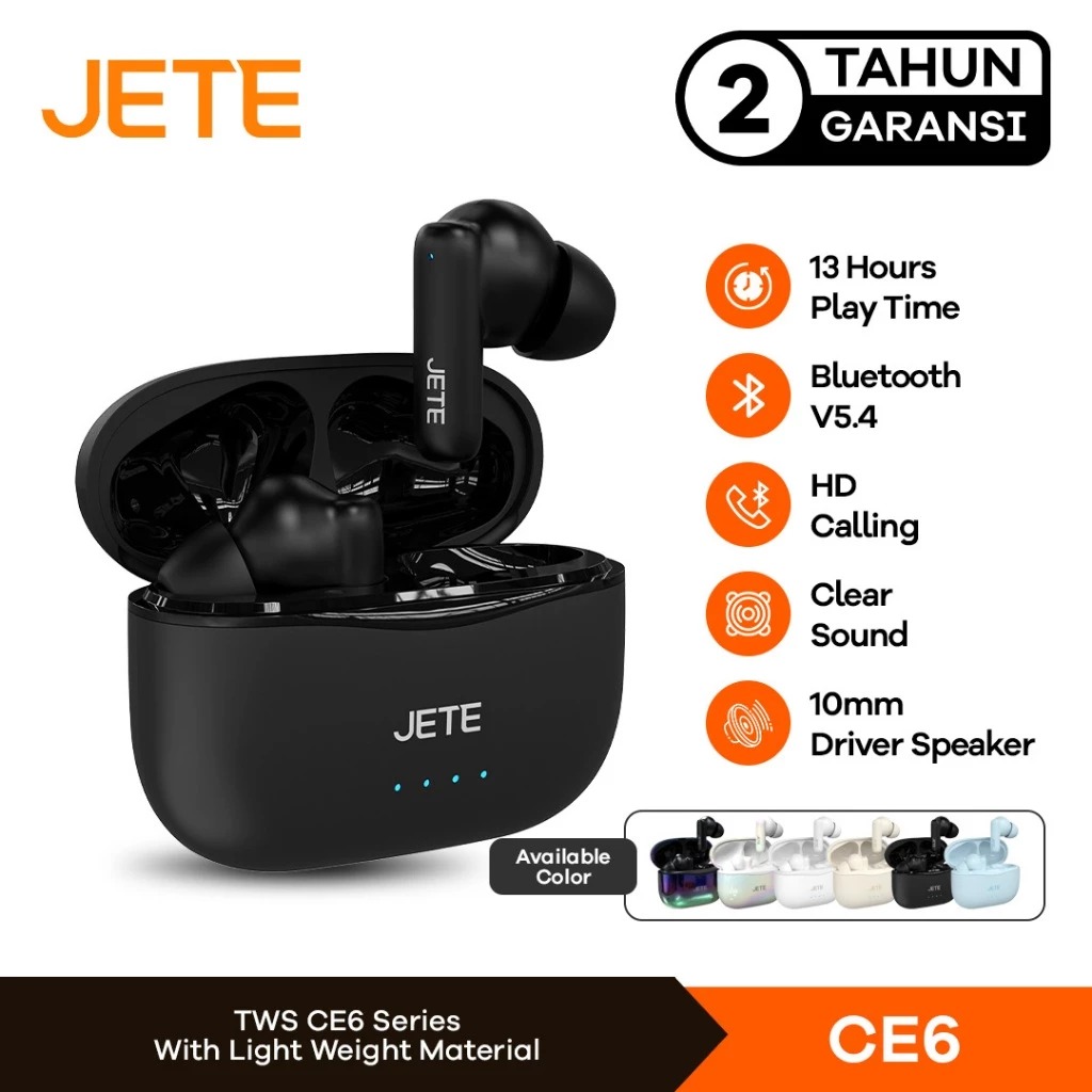 JETE Handsfree Bluetooth TWS - CE6 JETE Handsfree Bluetooth TWS - CE6