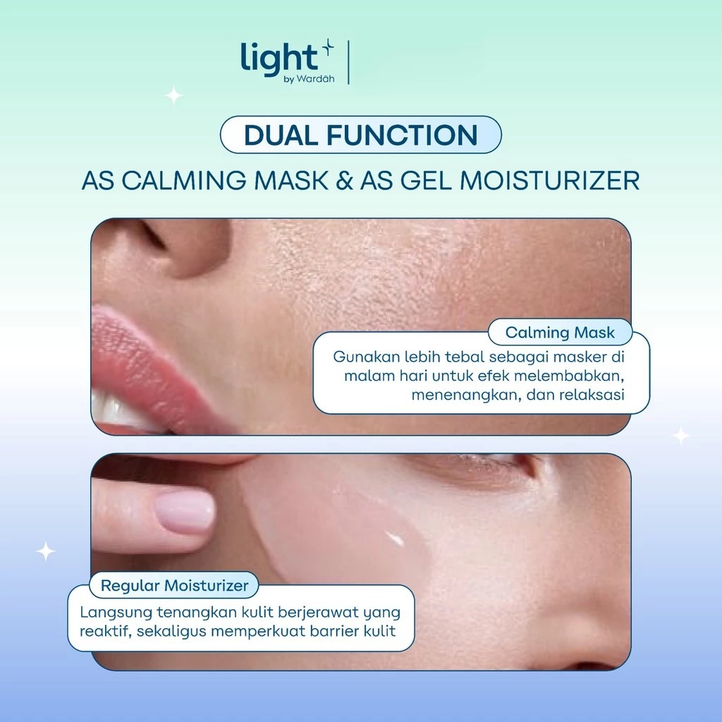 Wardah Light+ Serum Moisturizer 30gr - (Vitamin B12 Calm + Reset)