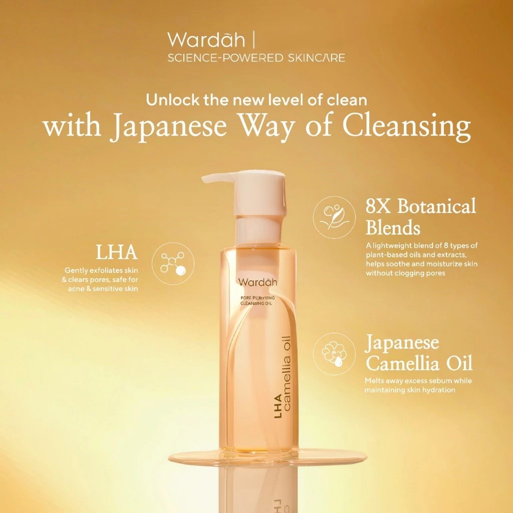 Wardah LHA Camellia Oil Pore Purifying Cleansing Oil 140ml