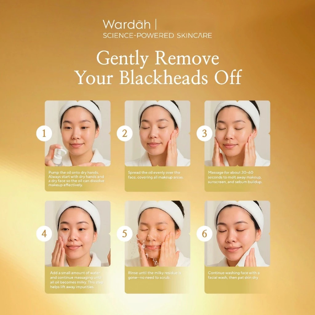 Wardah LHA Camellia Oil Pore Purifying Cleansing Oil 140ml