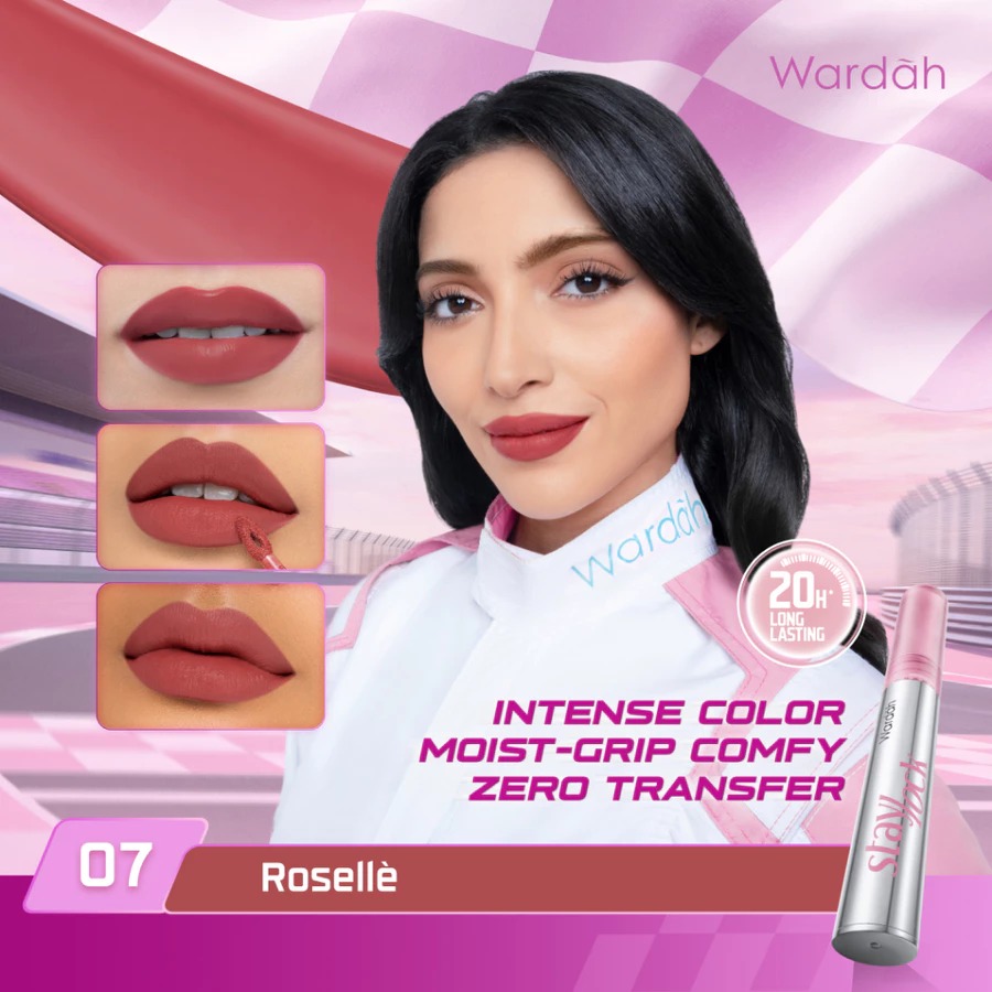 Wardah Staylock Lip Matte 2.7gr - 07 Roselle
