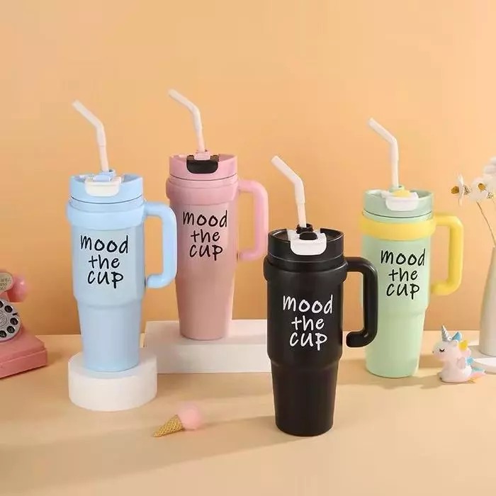 Tumbler Stainless Steel Mood The Cup 800ml (HN2015) - (Free Sedotan)