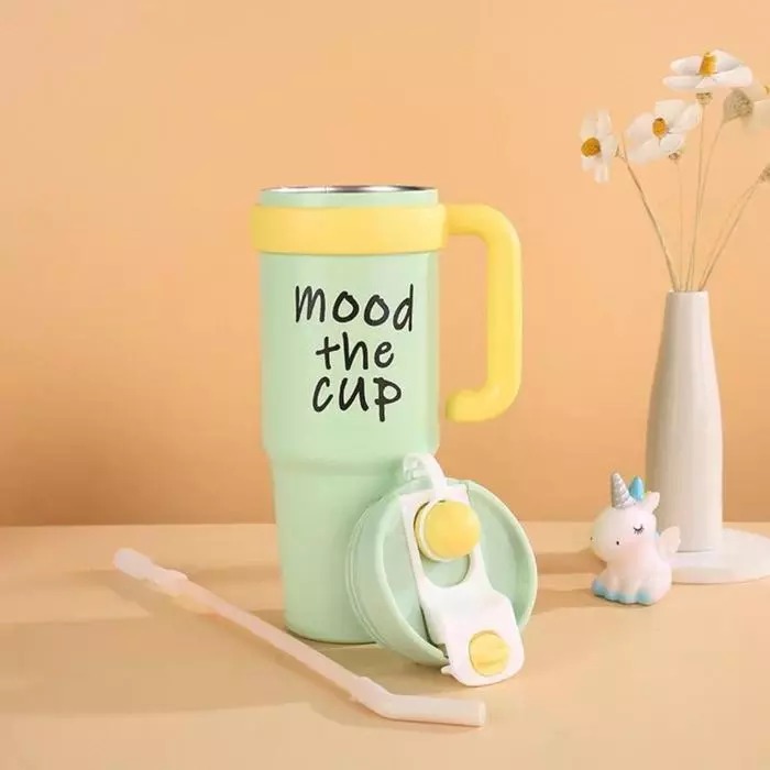 Tumbler Stainless Steel Mood The Cup 800ml (HN2015) - (Free Sedotan)