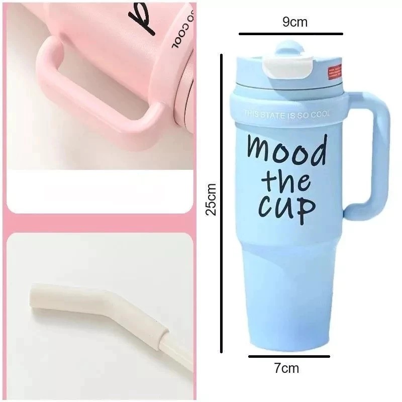 Tumbler Stainless Steel Mood The Cup 800ml (HN2015) - (Free Sedotan)