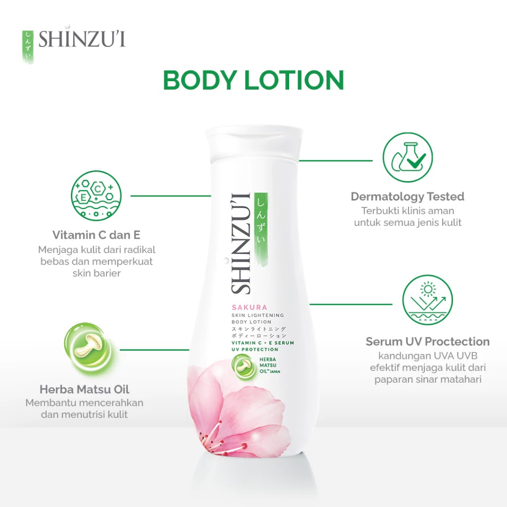 Shinzui Body Lotion 100ml - Sakura