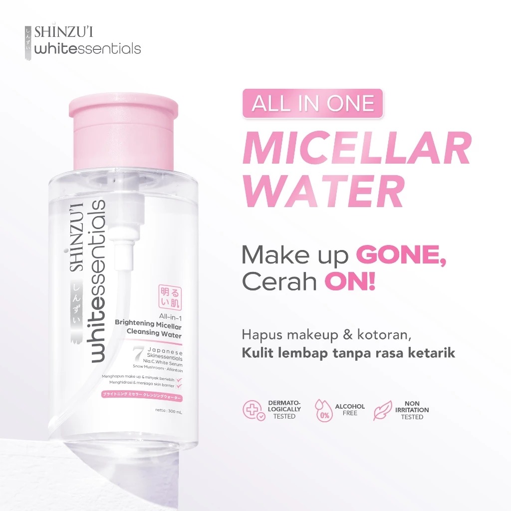 Shinzui Whitessentials Brightening Micellar Cleansing Water 300ml