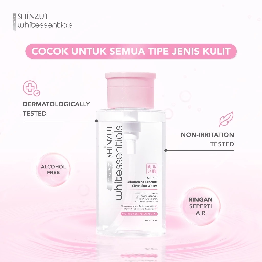 Shinzui Whitessentials Brightening Micellar Cleansing Water 300ml