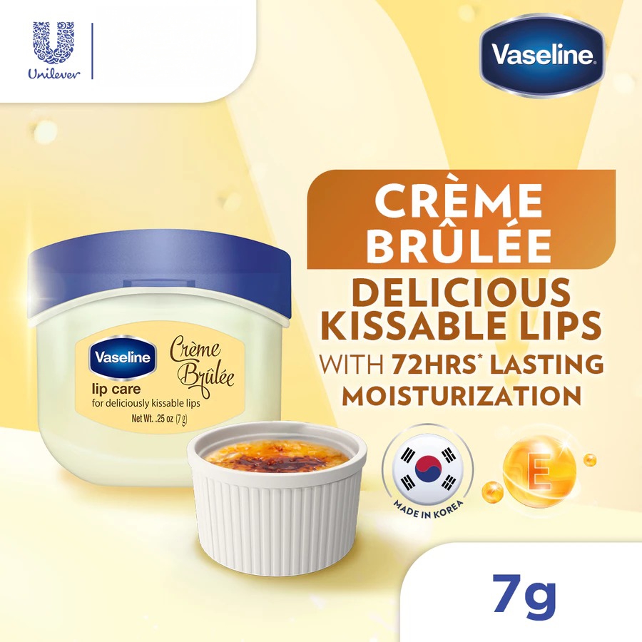 Vaseline Lip Care 7gr - Creme Brulee (Lip Balm Jar)