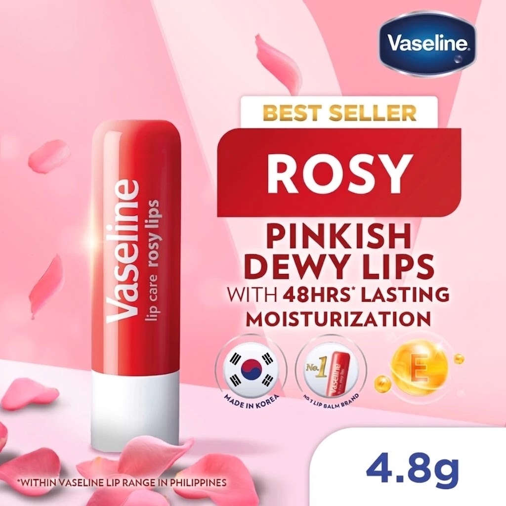 Vaseline Lip Care 4.8gr - Rosy Lips (Lip Balm Stick)