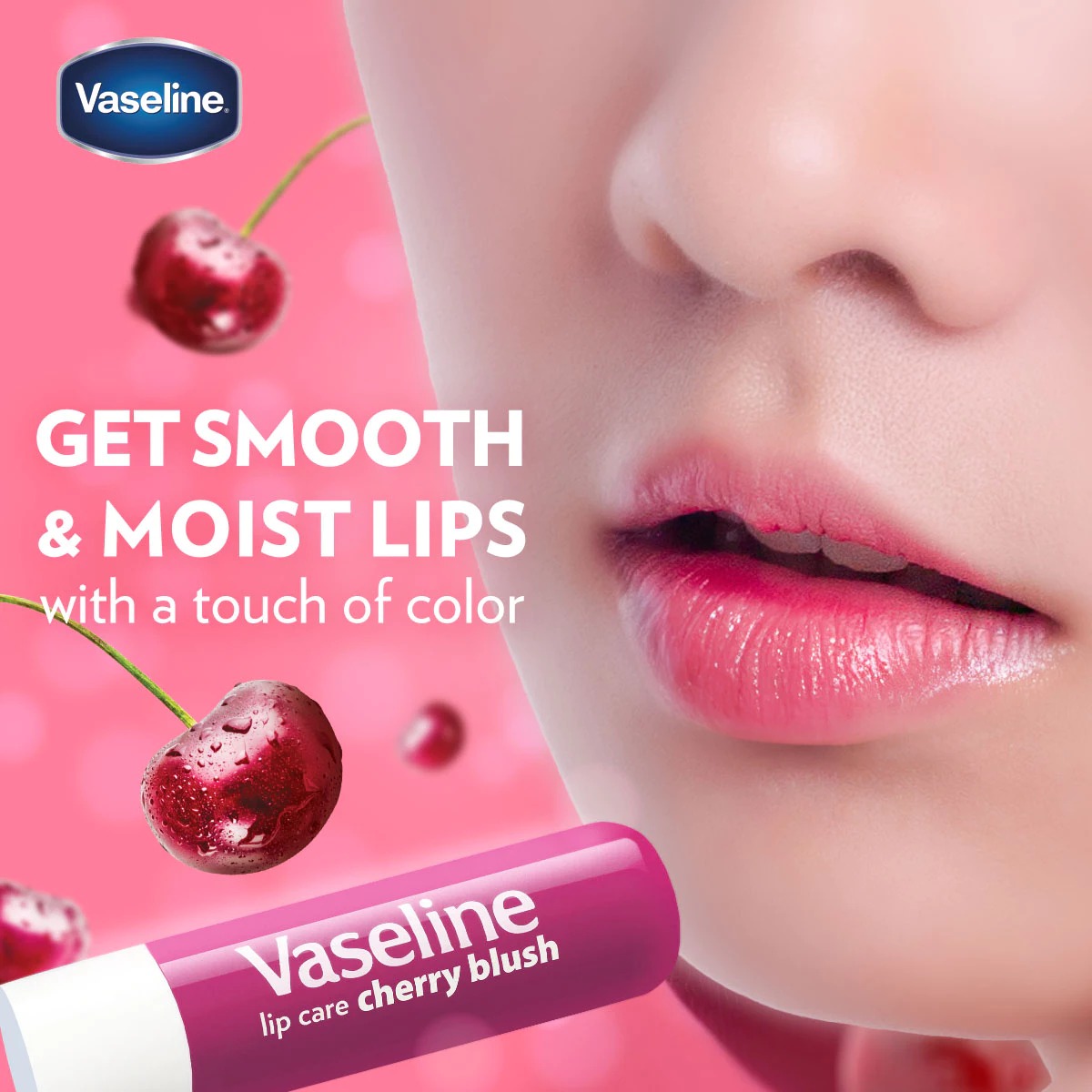 Vaseline Lip Care 4.8gr - Cherry Blush (Lip Balm Stick)