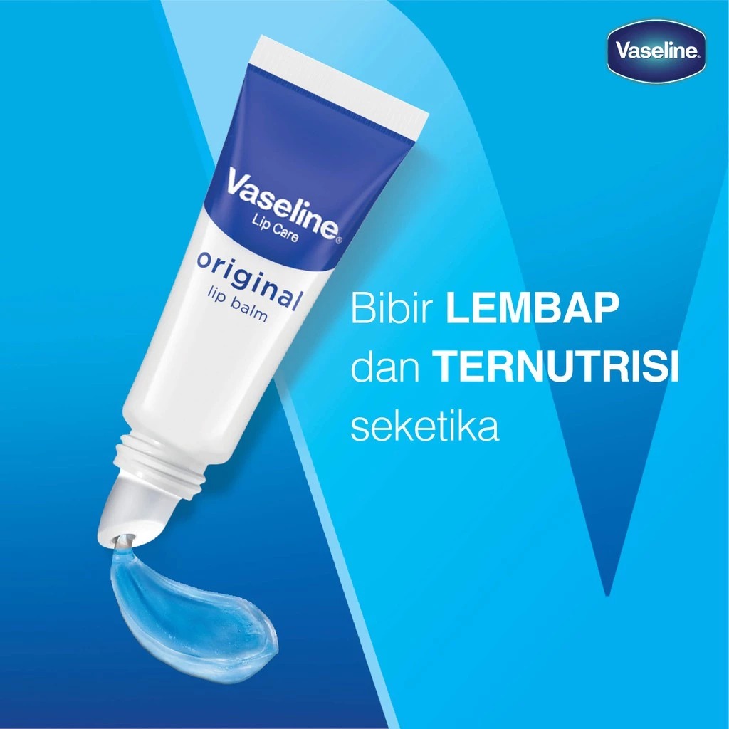 Vaseline Lip Care 10gr - Original (Lip Balm Tube)