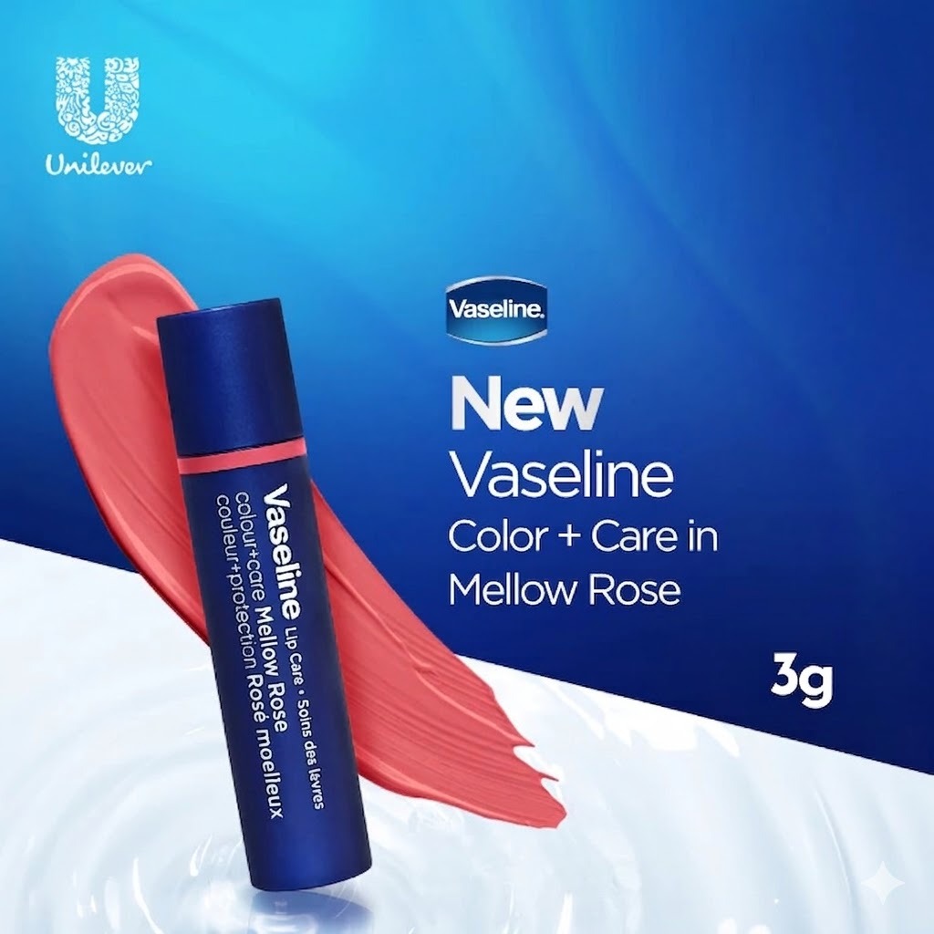 Vaseline Lip Care Colour+Care 3gr - Mellow Rose (Lip Colour Stick)