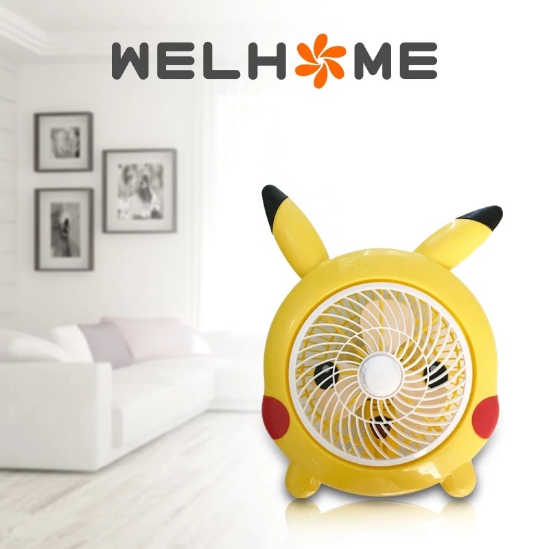 Welhome Kipas Angin Listrik Karakter - Pikacu (WH-150P)