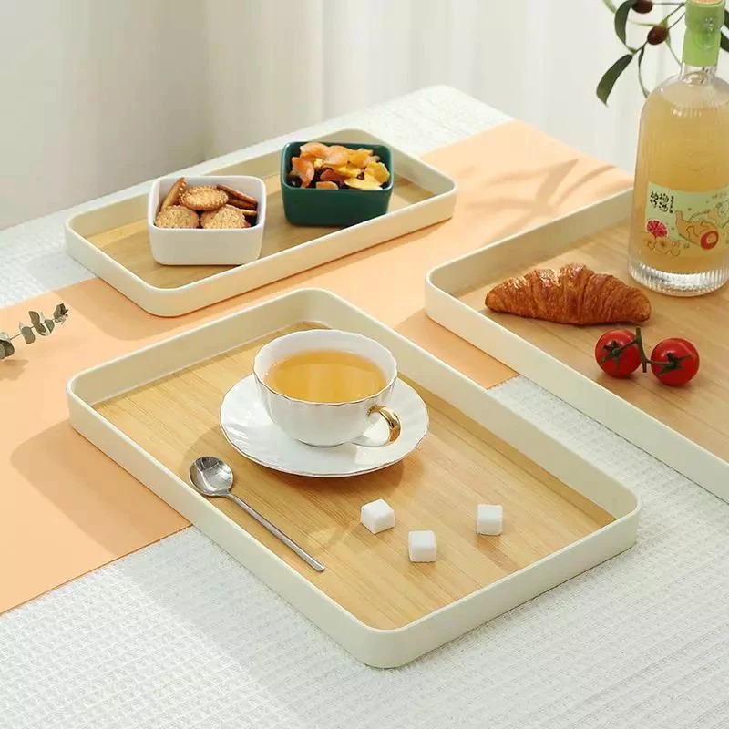 Nampan Kayu Aesthetic 23x35x3cm (Tatakan Dapur Serbaguna)