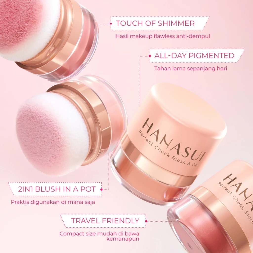 Hanasui Perfect Cheek Blush & Go 2.5gr - 04 Muted Mauve